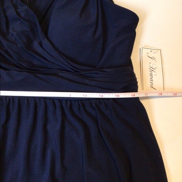 .NWT J. Howard Navy Beaded Line Padded Bust Size 14 Mother of The Bride Party - Picture 5 of 9